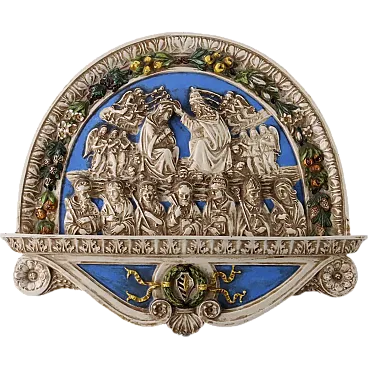 Formella in maiolica, Società Ceramica Colonnata, '900