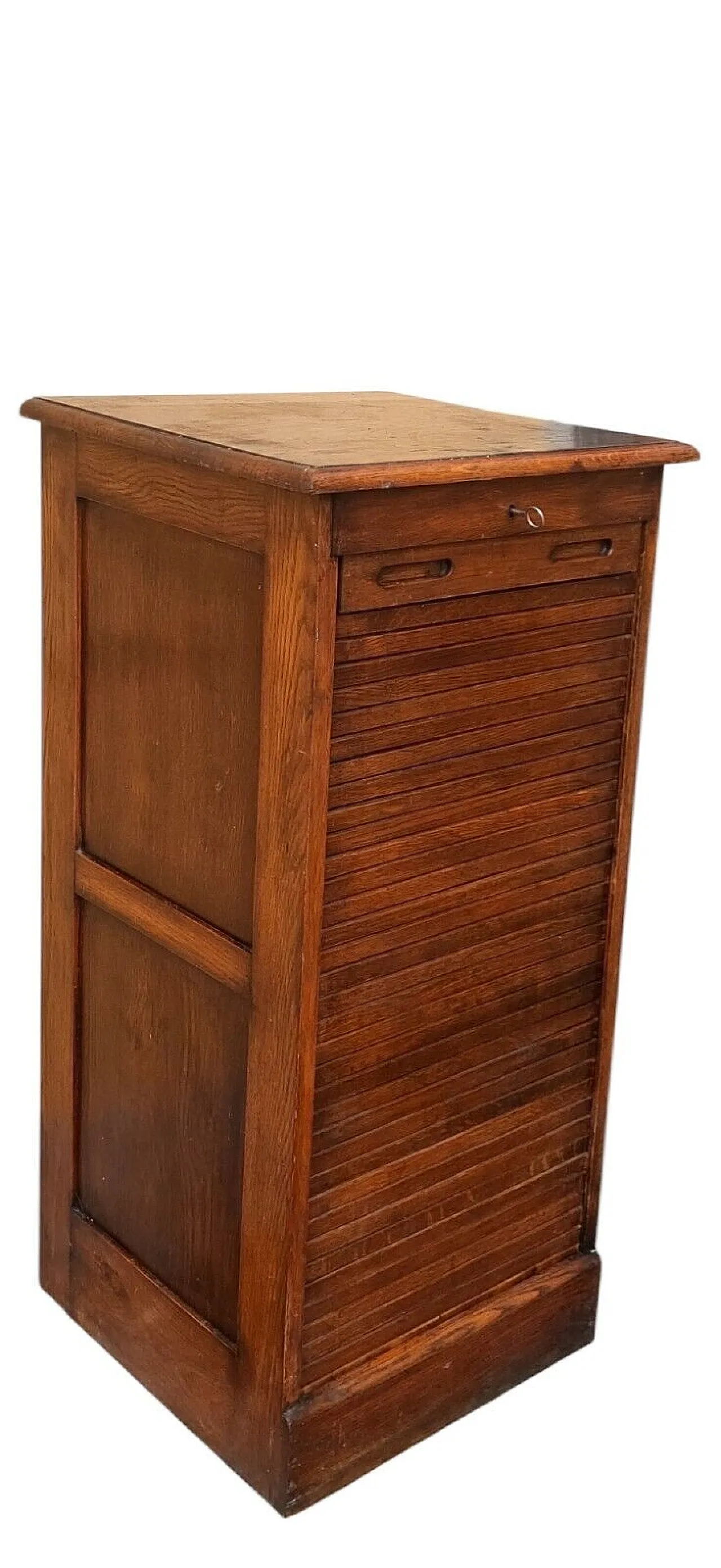 Solid oak filing cabinet, early 20th century 4