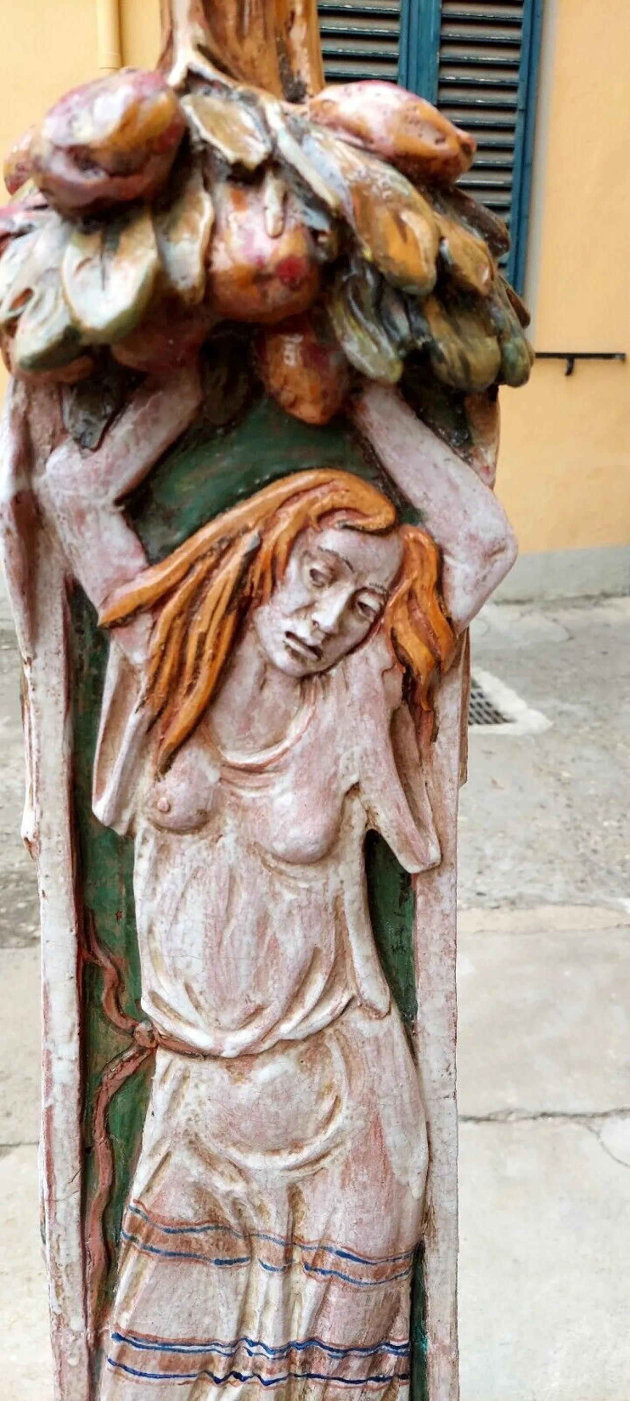 Scultura in terracotta smaltata, primo '900 11