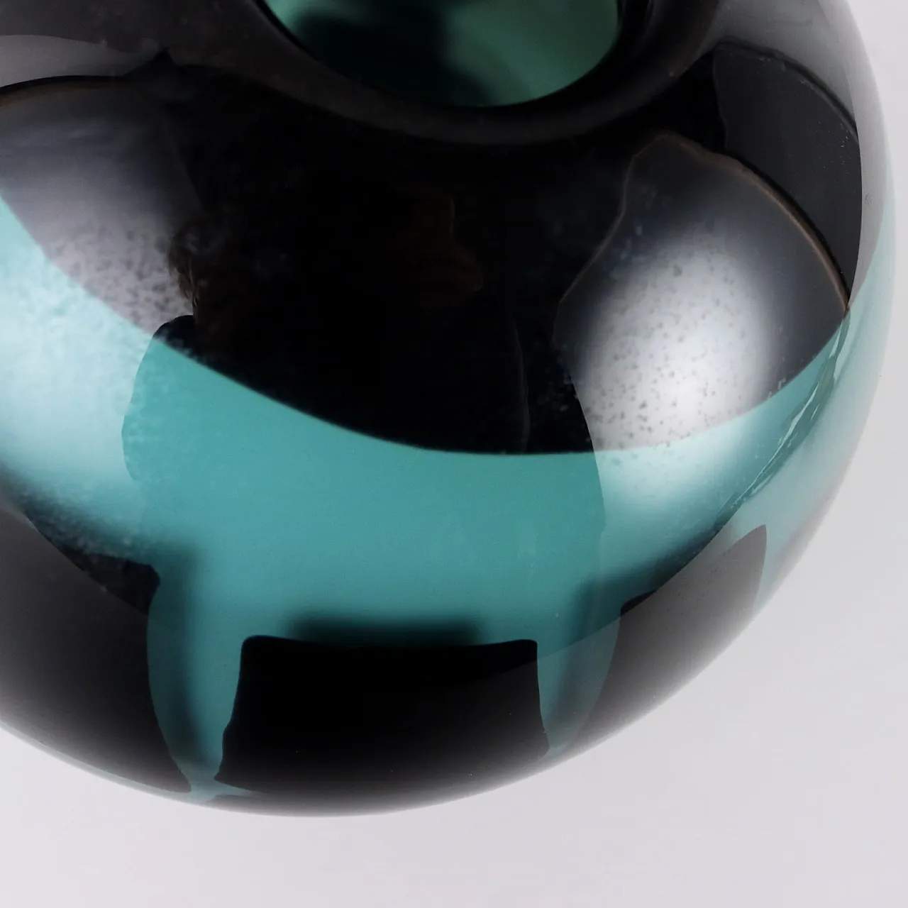 Submerged glass boule vase, 1990s 4