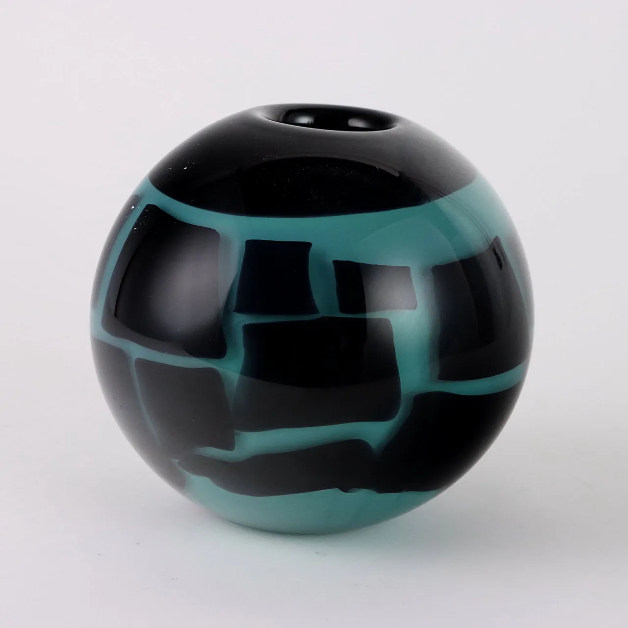 Submerged glass boule vase, 1990s 5