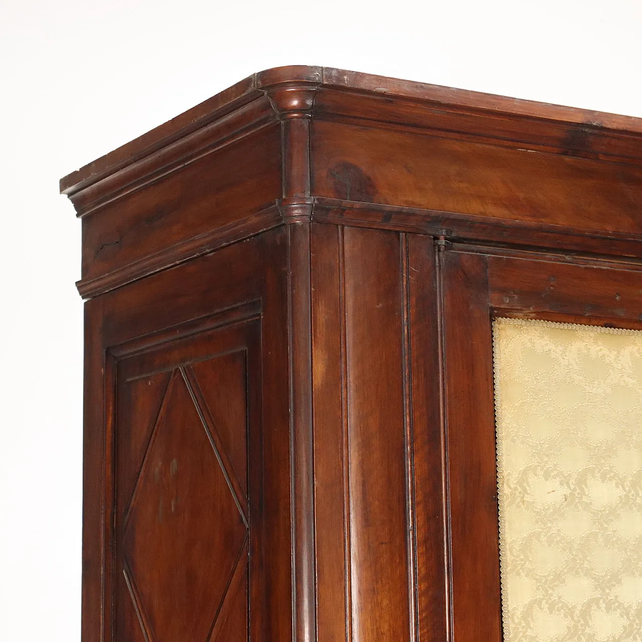 Walnut wardrobe with drawers, 19th century 4