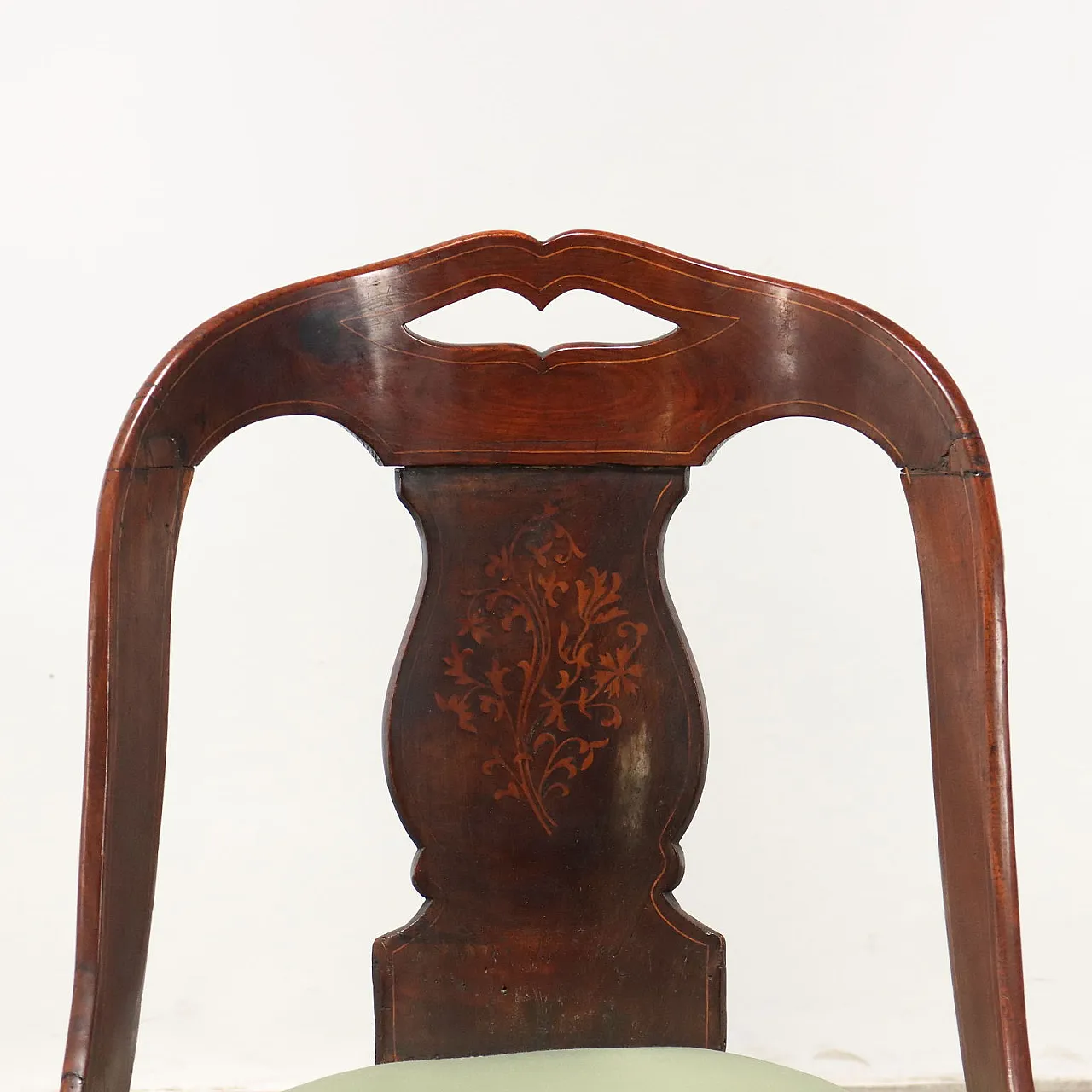 Pair of mahogany chairs with inlays, early 19th century 3