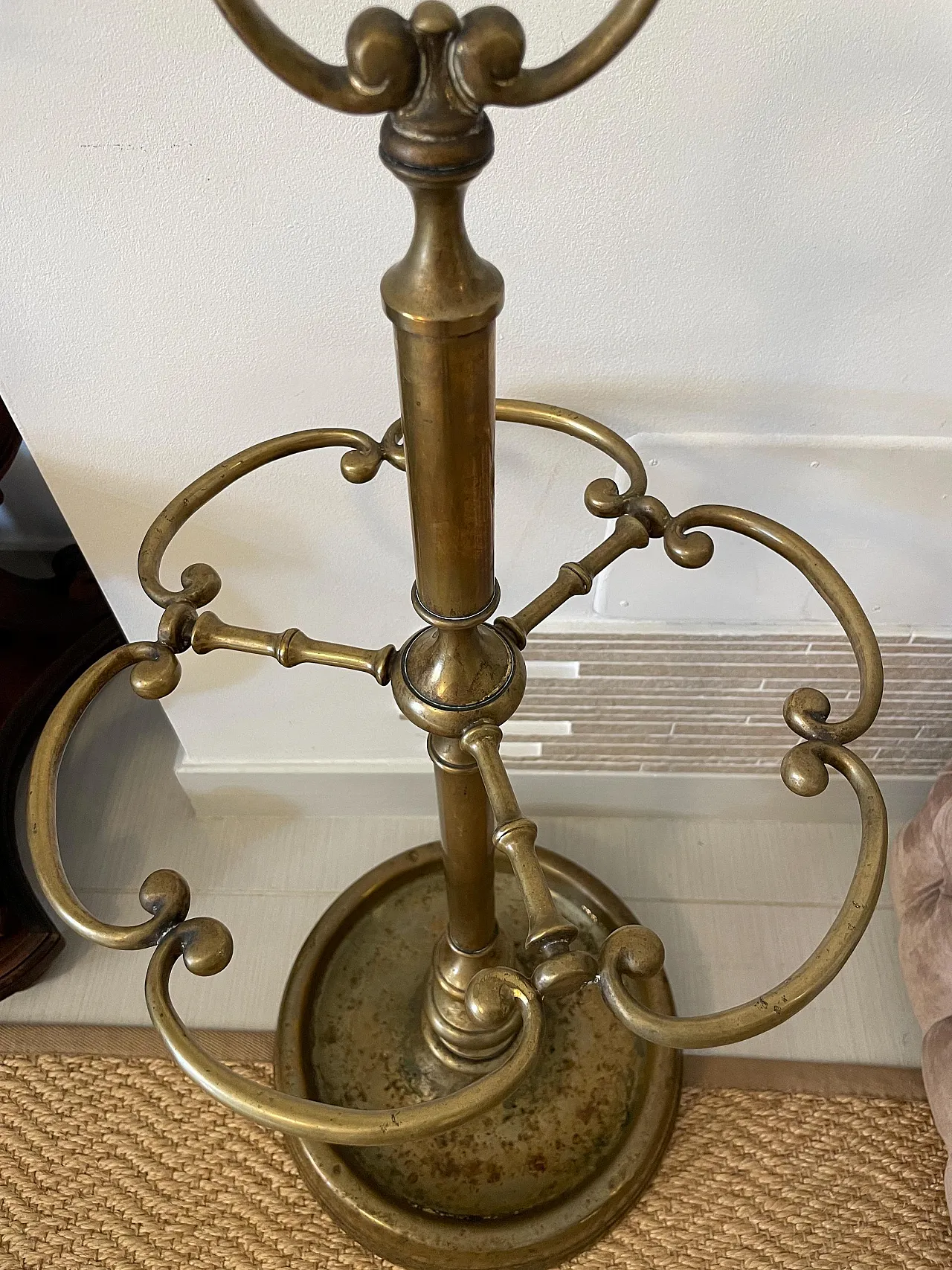 Umbrella stand holder brass, '900 7