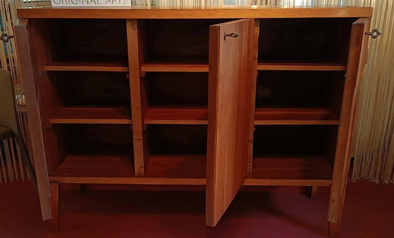 3 door sideboard in walnut by La Permanente Mobili Cantù, 70s 3