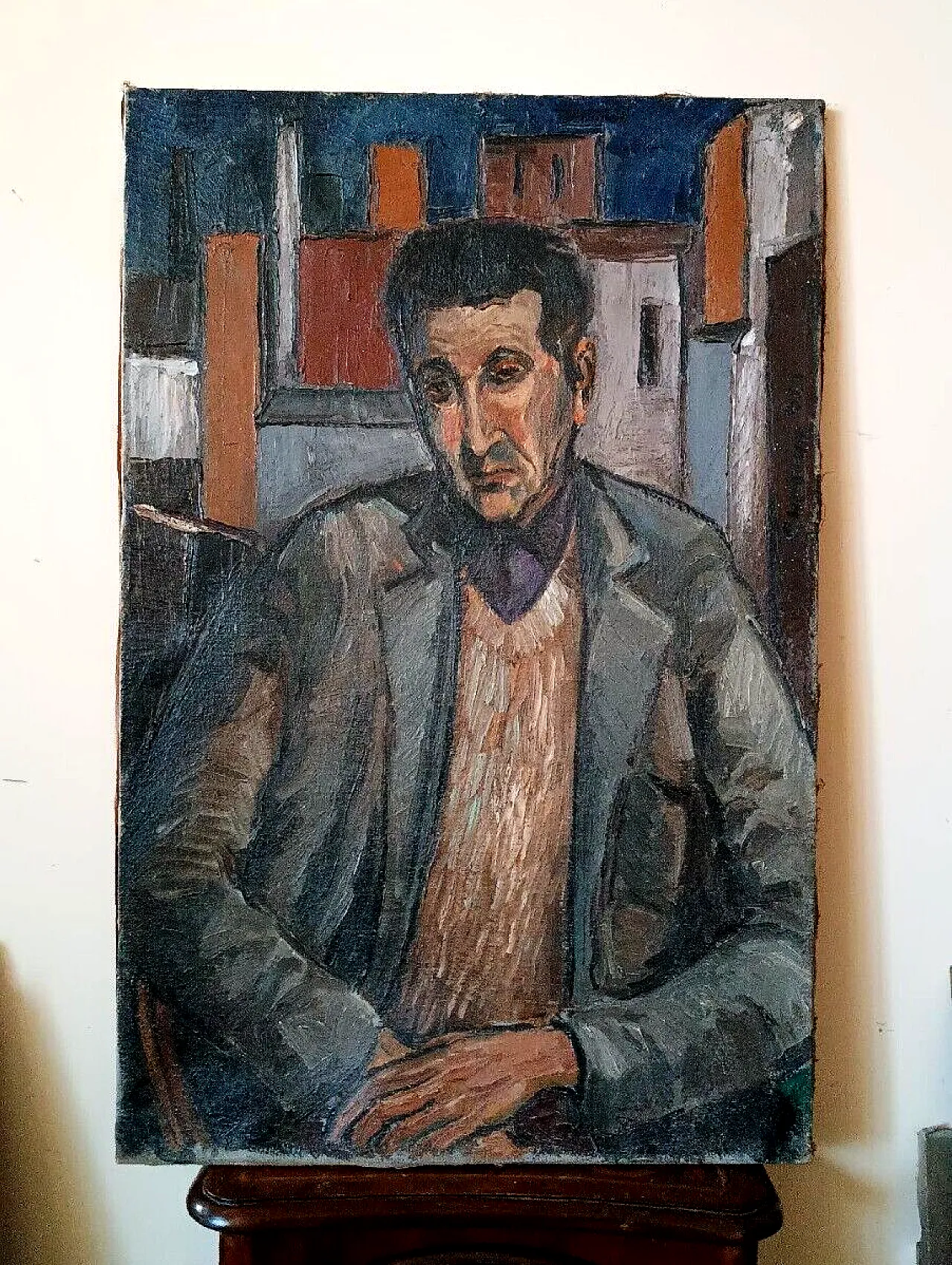 Portrait of Renato Guerrini, oil on canvas, 20th century 1