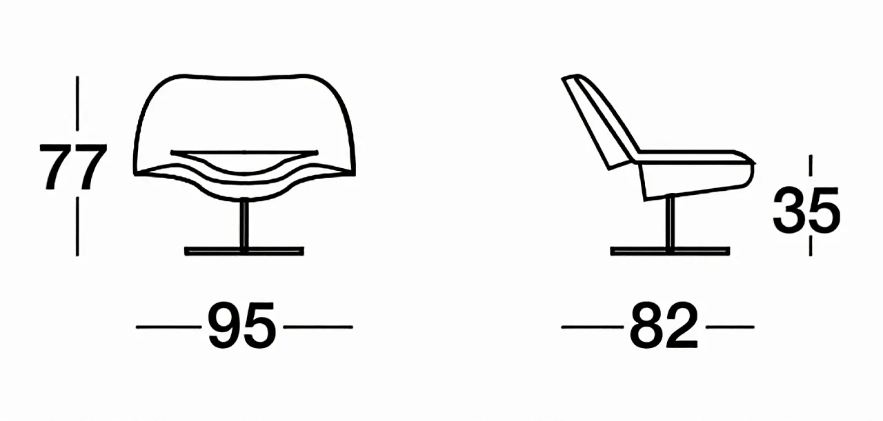 Medium Lips twisting seat by Piergiorgio Cazzaniga, 2000s 9