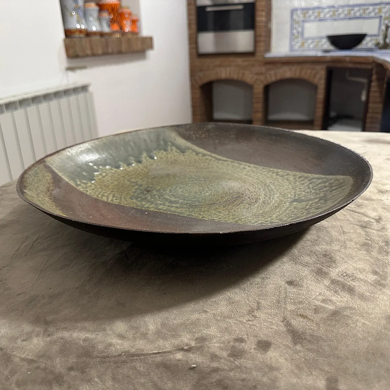 Piatto in gres di Nanni Valentini per Ceramica Arcore, anni '60 8