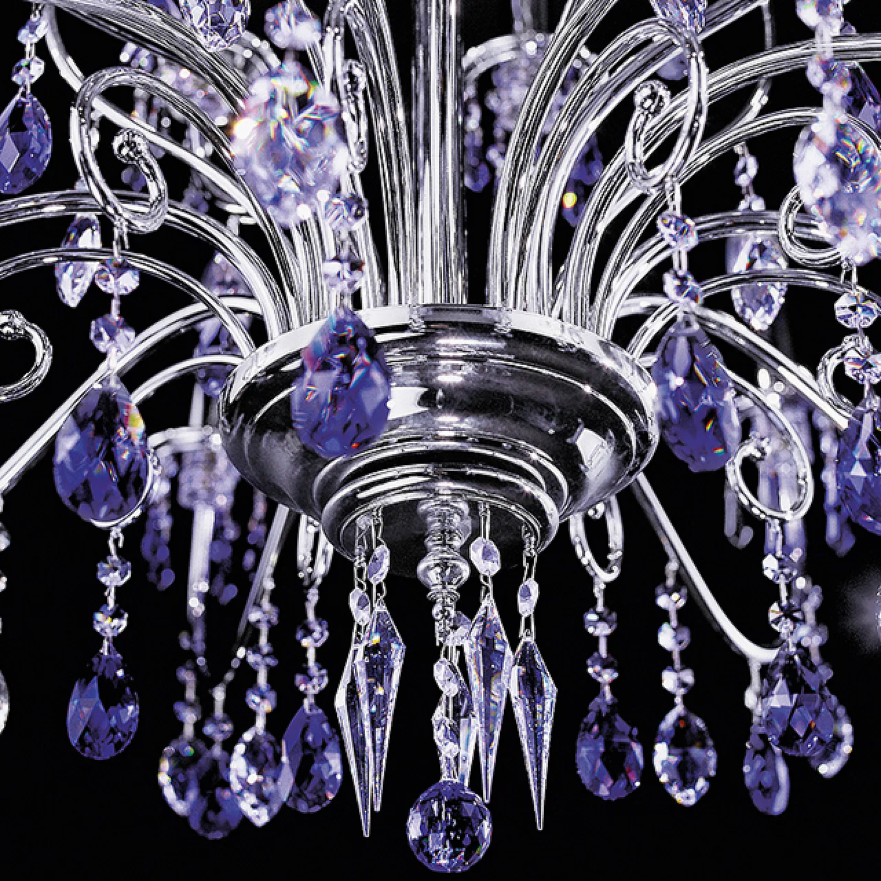 Violet Ultraviolet chandelier by Sivia Broggian for Beby, 2000 2