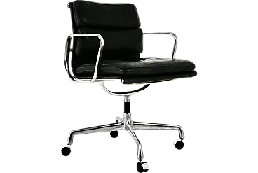 Black Soft Pad Chair by Charles and Ray Eames for Herman Miller, 60s