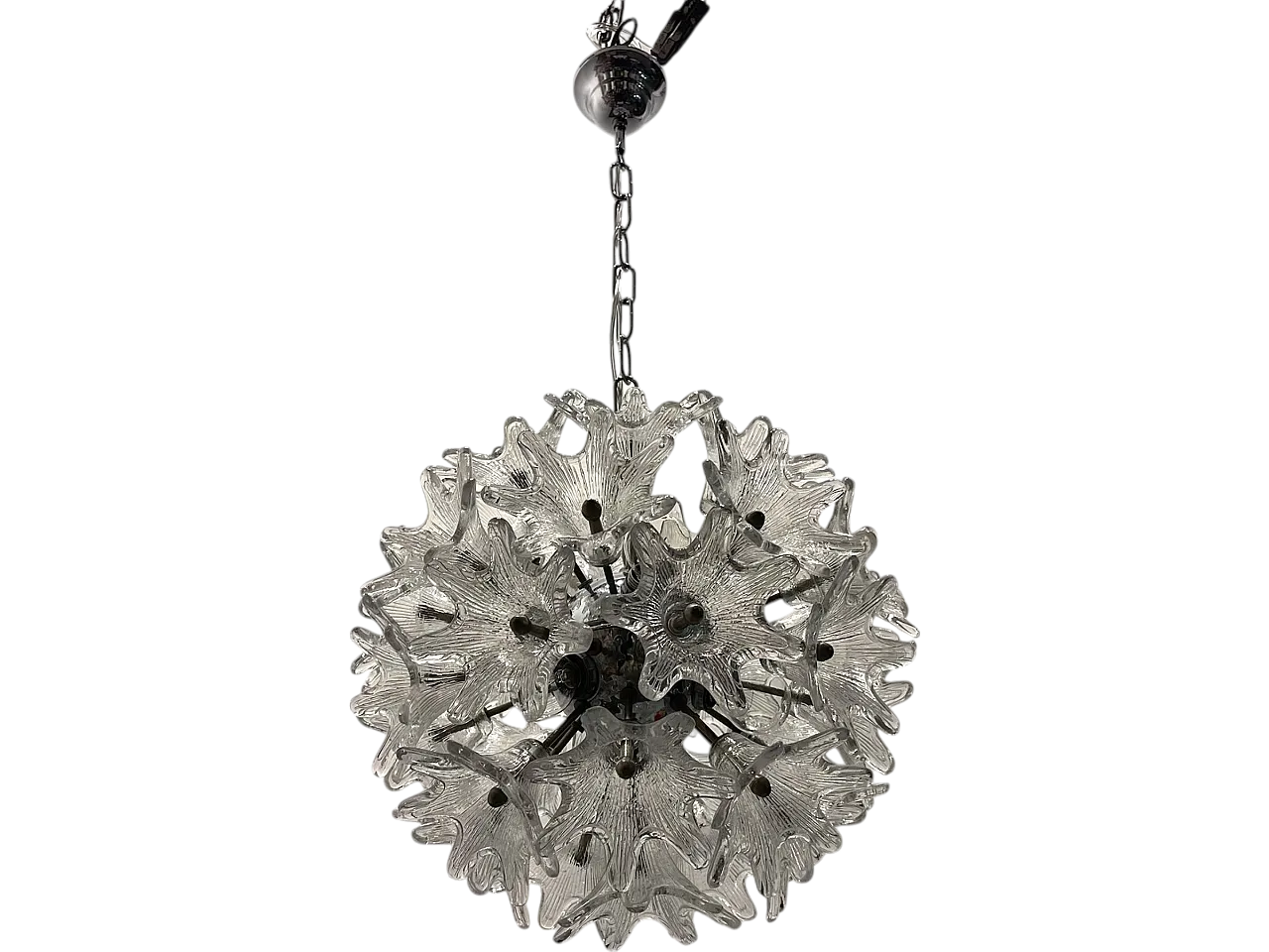 Murano Glass Flower Chandeliers by Paolo Venini for Veart, 1960s 9