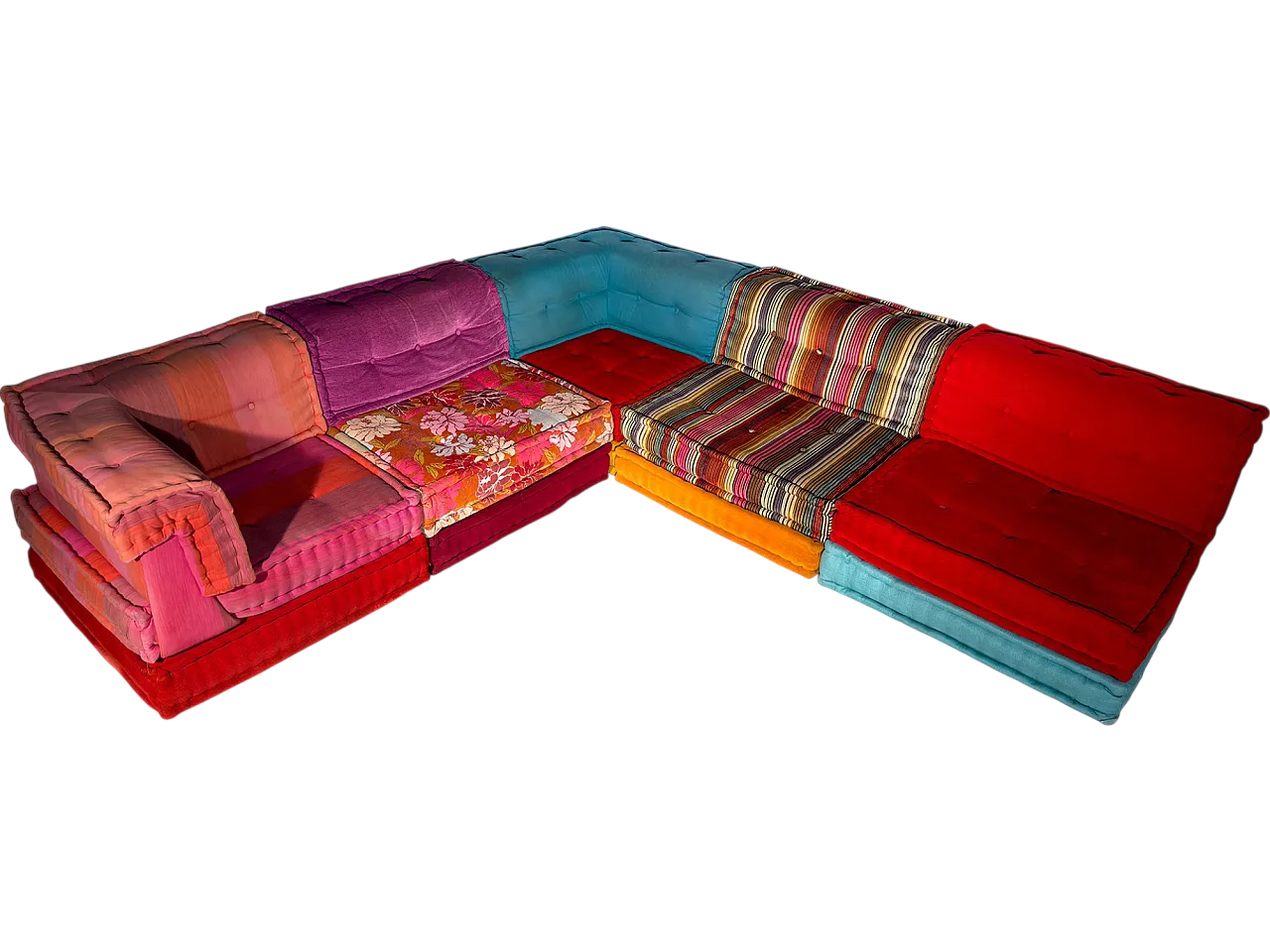 Sofa Mah Jong by Kenzo & Missoni for Roche Bobois, set of 15 pieces 26