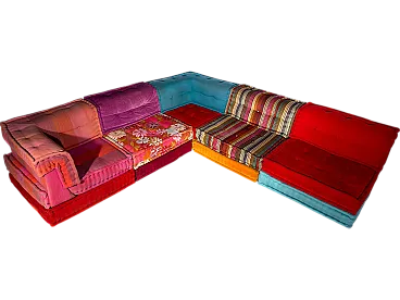 Sofa Mah Jong by Kenzo & Missoni for Roche Bobois, set of 15 pieces