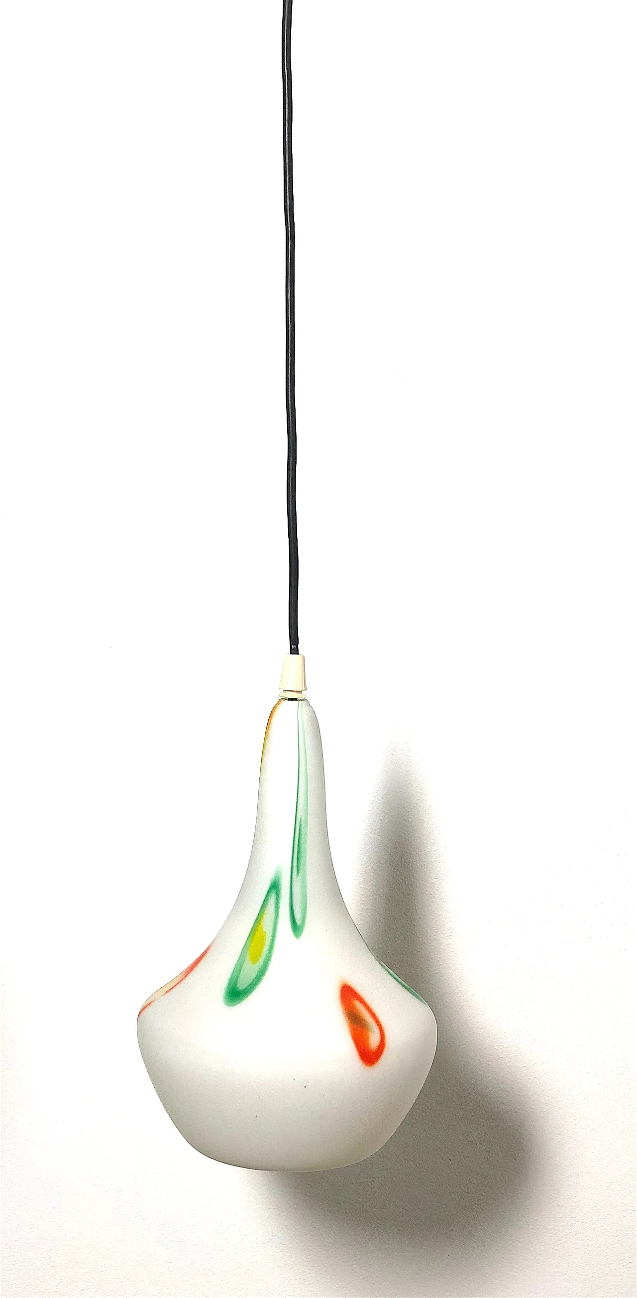 Opal ceiling chandelier, 60s 2