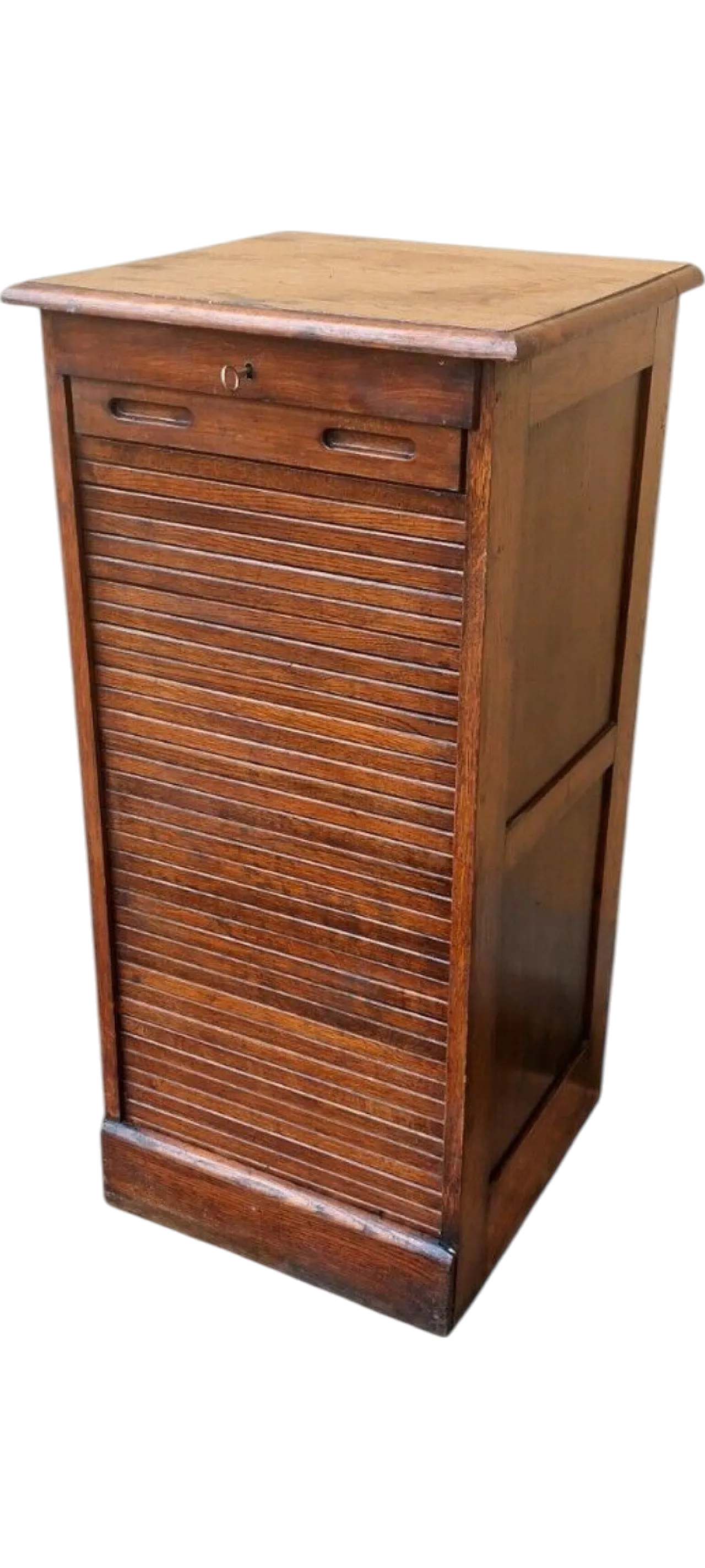 Solid oak filing cabinet, early 20th century 12