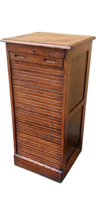 Solid oak filing cabinet, early 20th century