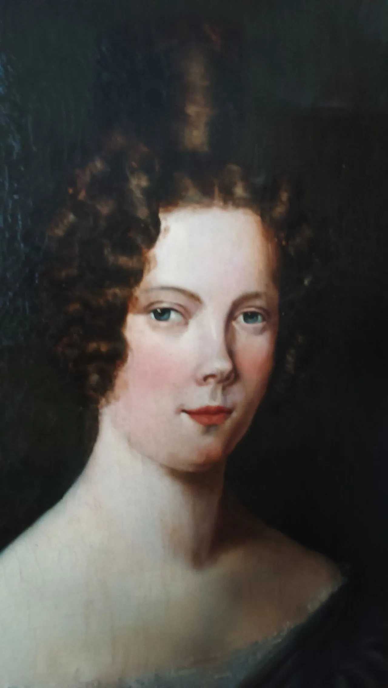 English School Female Portrait, oil on canvas, early 20th century 3