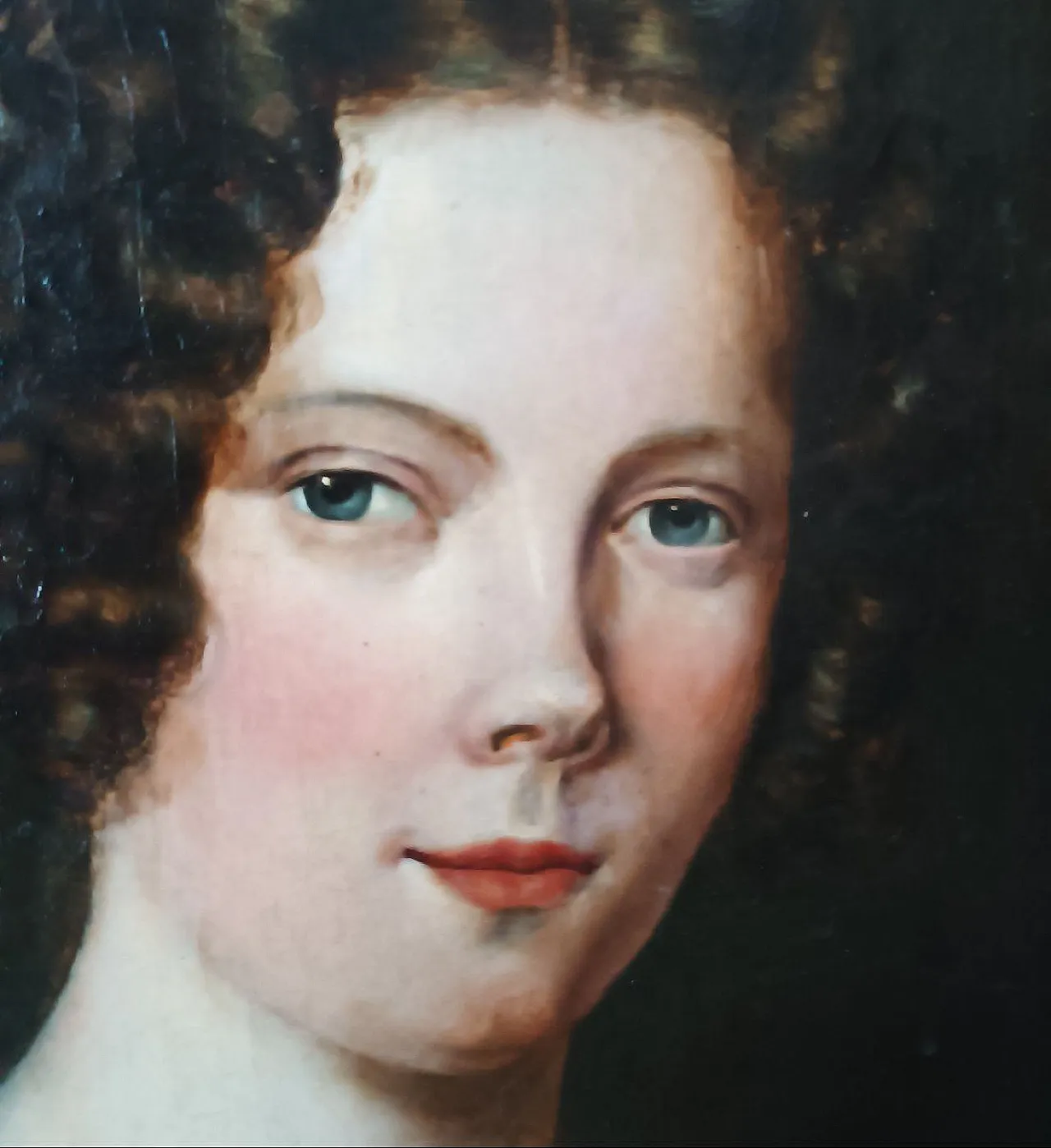 English School Female Portrait, oil on canvas, early 20th century 6