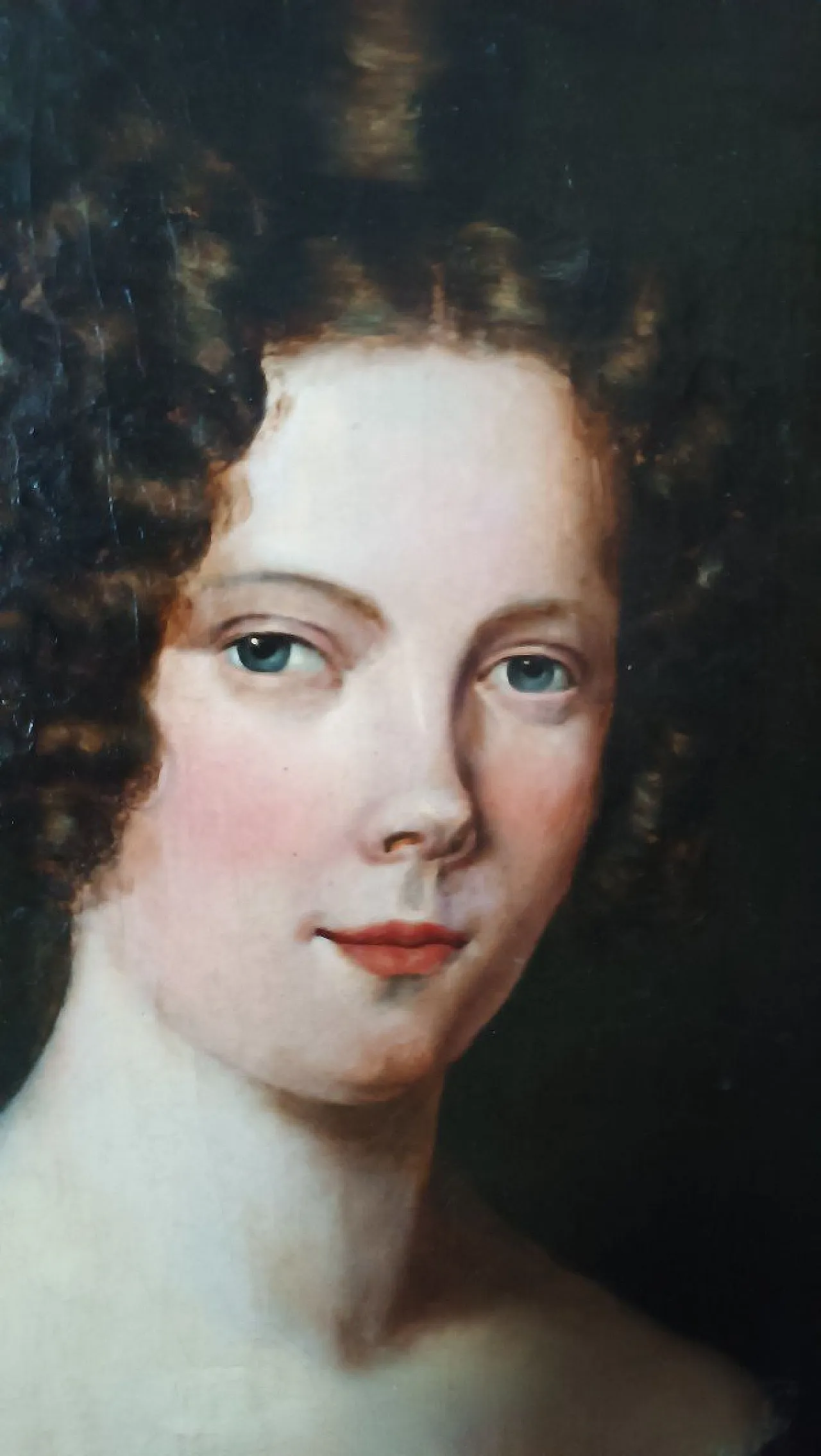 English School Female Portrait, oil on canvas, early 20th century 11