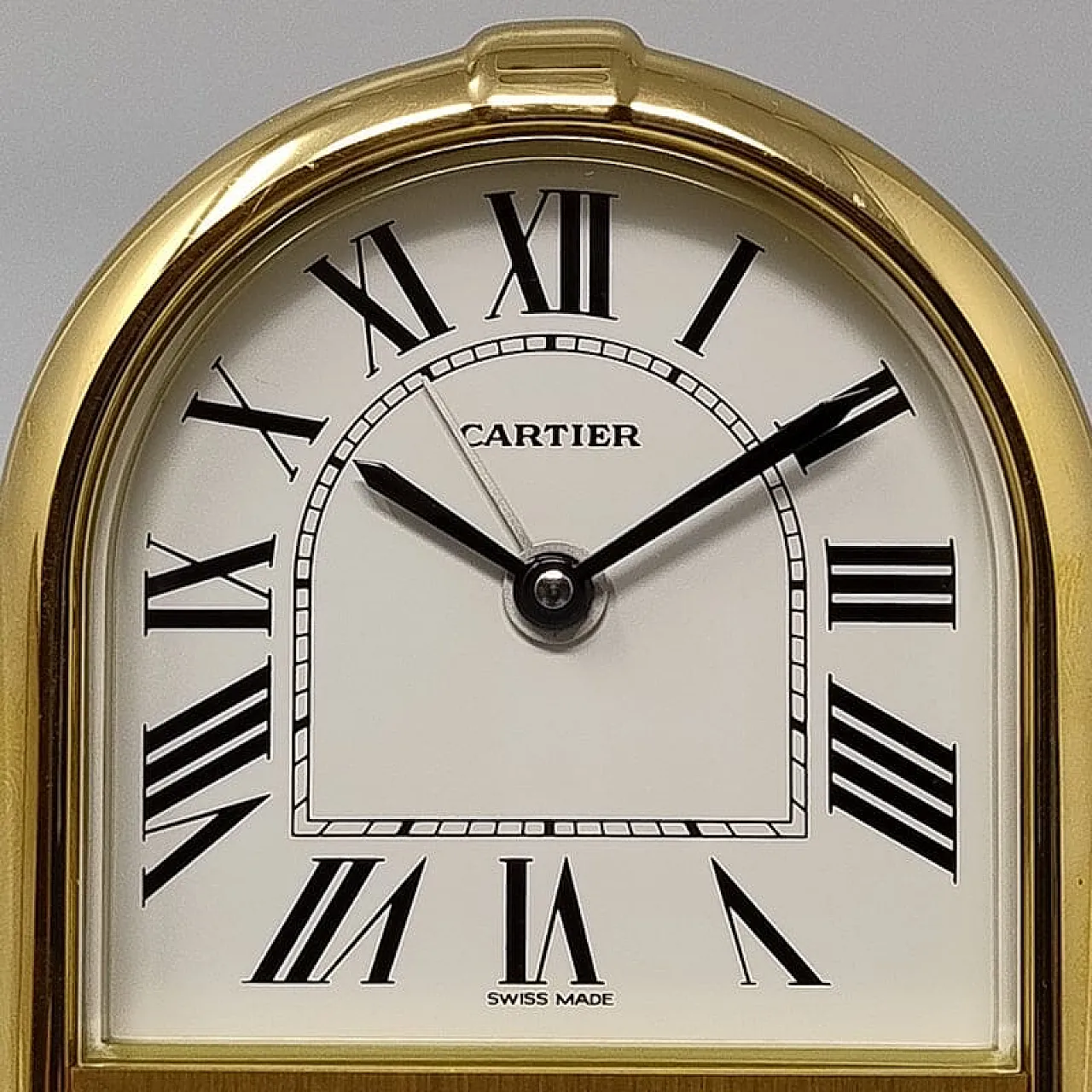 Cartier Romane alarm clock pendulette. Made in Switzerland, 80s 3