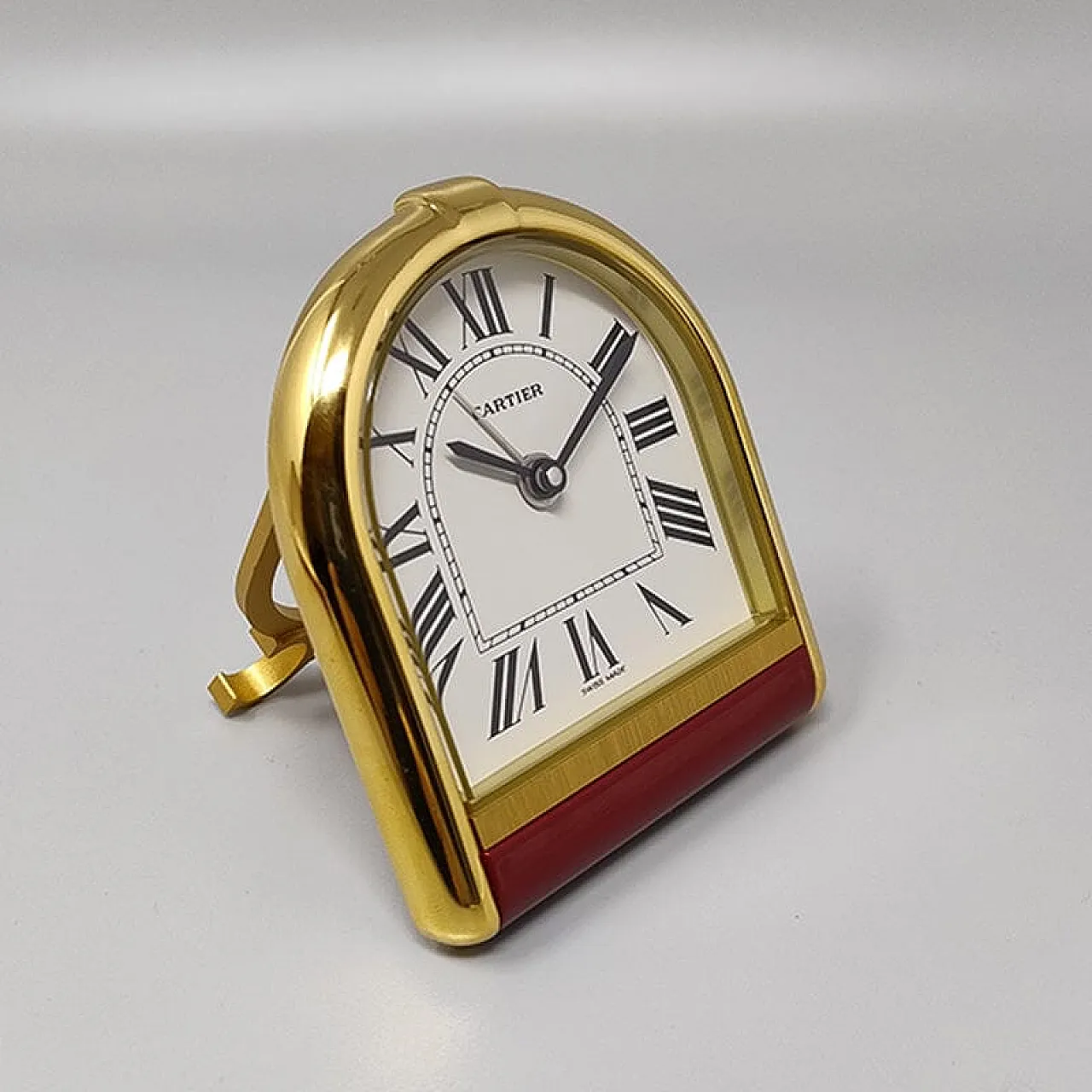 Cartier Romane alarm clock pendulette. Made in Switzerland, 80s 4