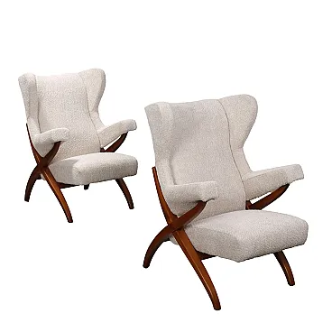 Pair of Fiorenza armchairs by Franco Albini for Arflex, 20th century