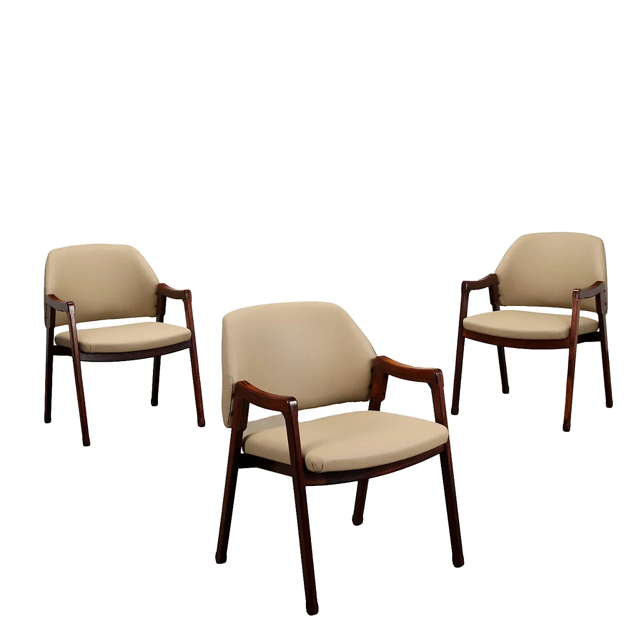 3 814 Chairs by  Ico and Luisa Parisi for Cassina, 1960s 1