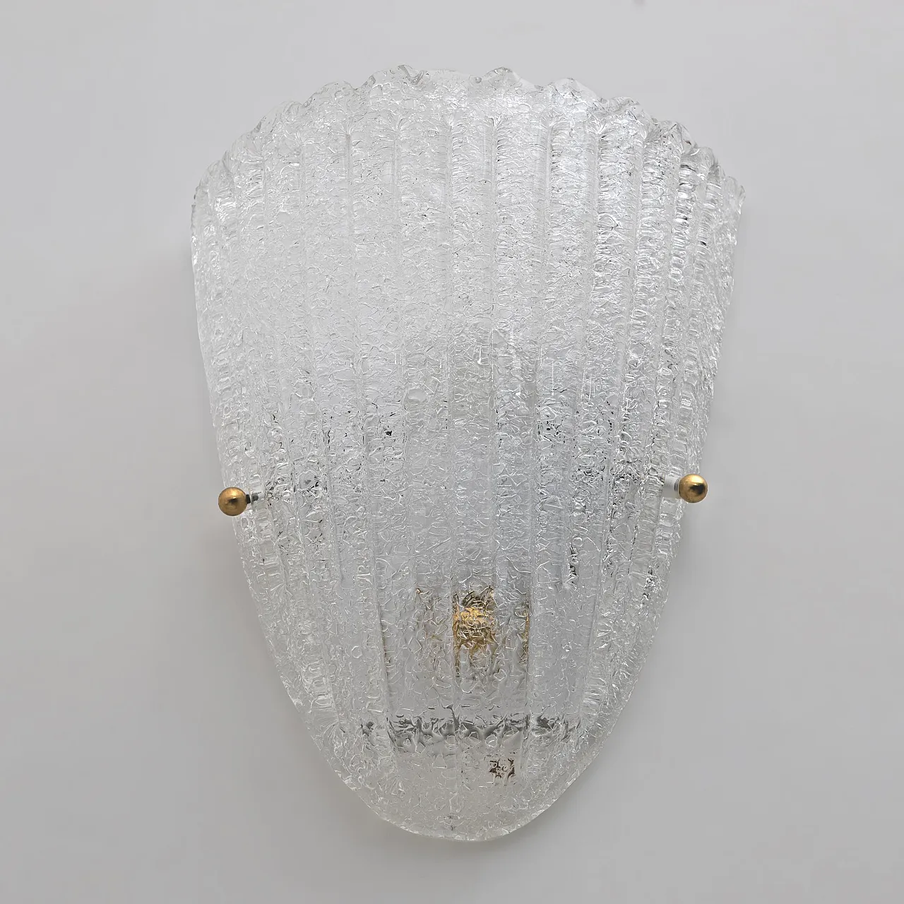 Coppia di applique in vetro di Murano di Barovier, anni '60 5