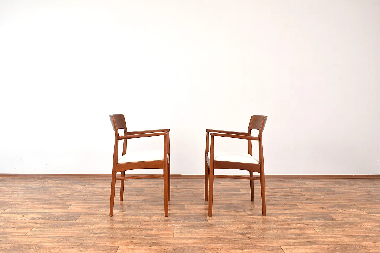 Danish Teak Armchairs by Henning Kjærnulf for Korup Stolefabrik, 1960s 2