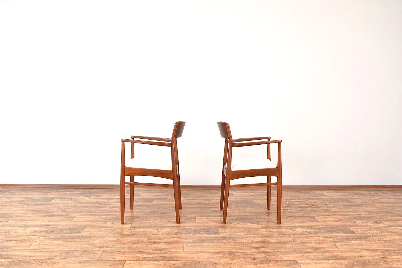 Danish Teak Armchairs by Henning Kjærnulf for Korup Stolefabrik, 1960s 3