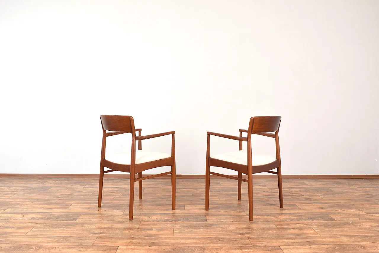 Danish Teak Armchairs by Henning Kjærnulf for Korup Stolefabrik, 1960s 4