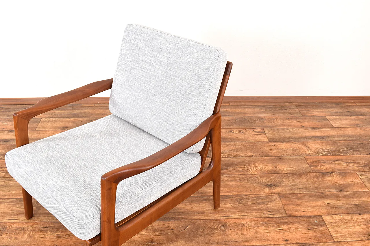 Mid-Century lounge chair by Illum Wikkelsø, 1960s 10