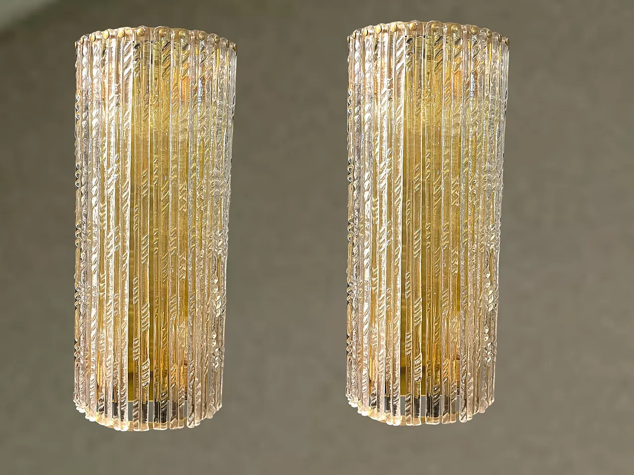 Pair of  Murano glass sconces, 1980s 1