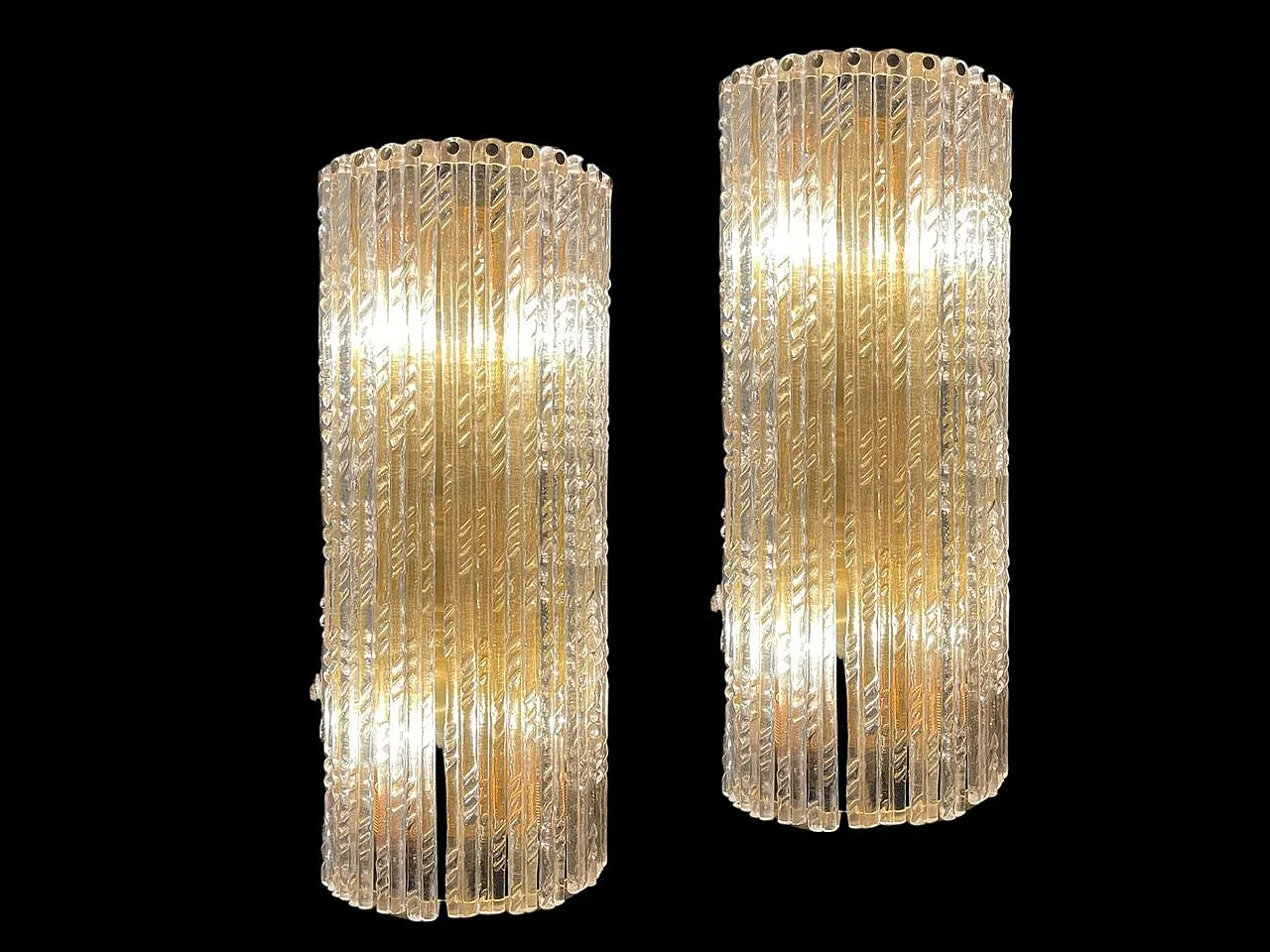 Pair of  Murano glass sconces, 1980s 10