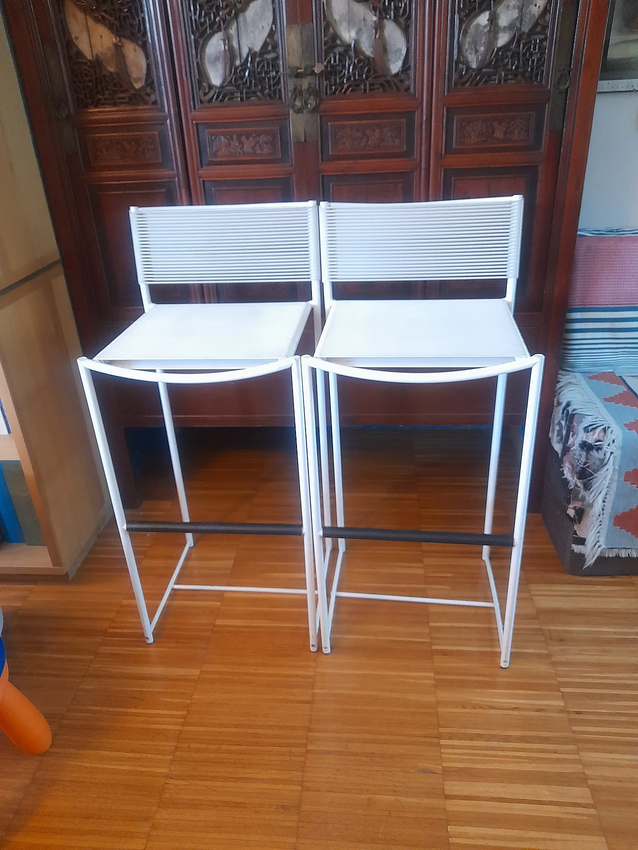 Pair of Alias spaghetti stool, 2000s 2