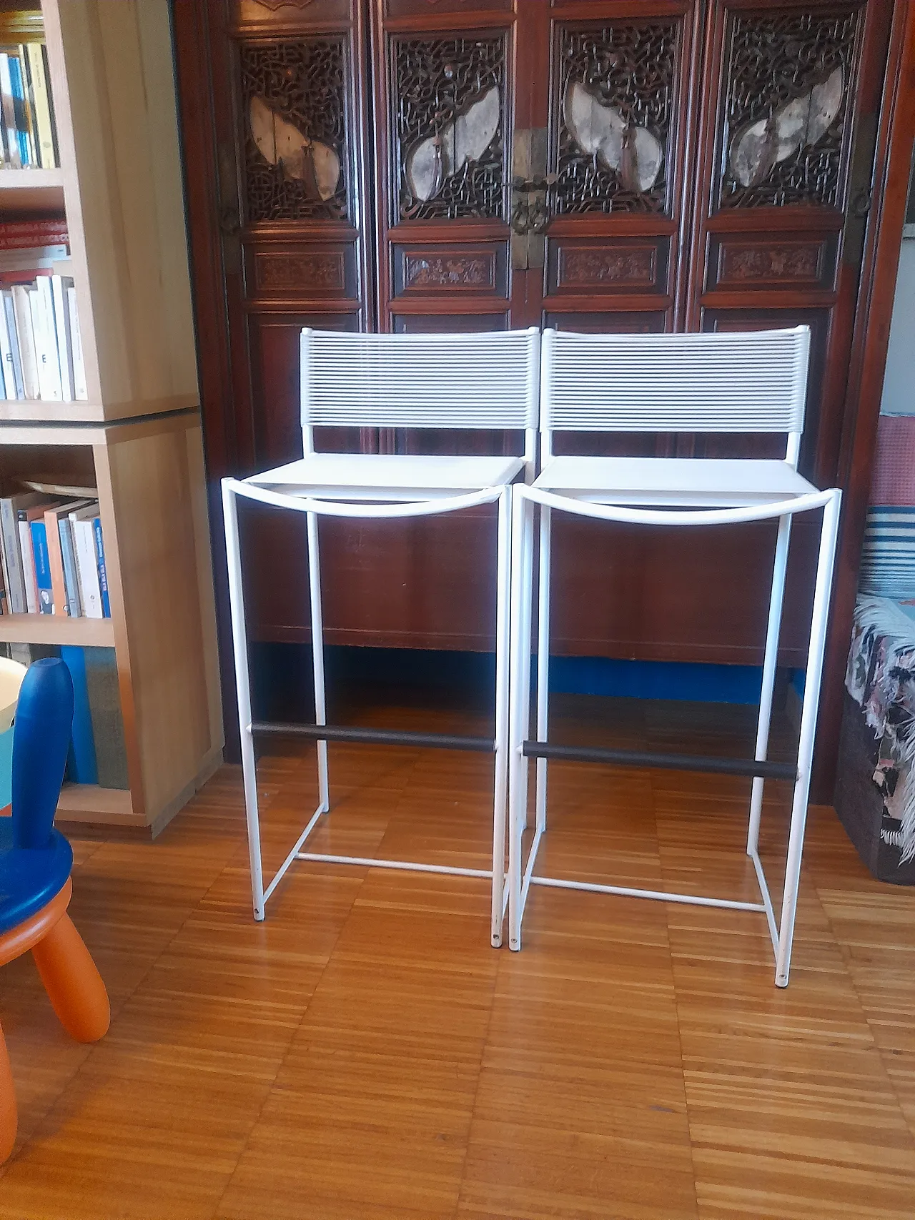 Pair of Alias spaghetti stool, 2000s 3