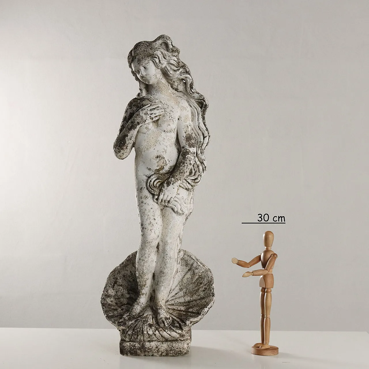 Copia Venere di Botticelli, statua da giardino in graniglia 2