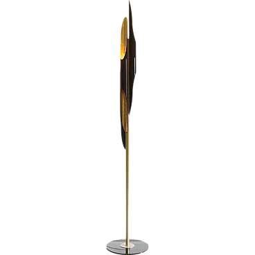 Coltrane floor lamp - Modern Luxury Lighting in Brass & Matte Black