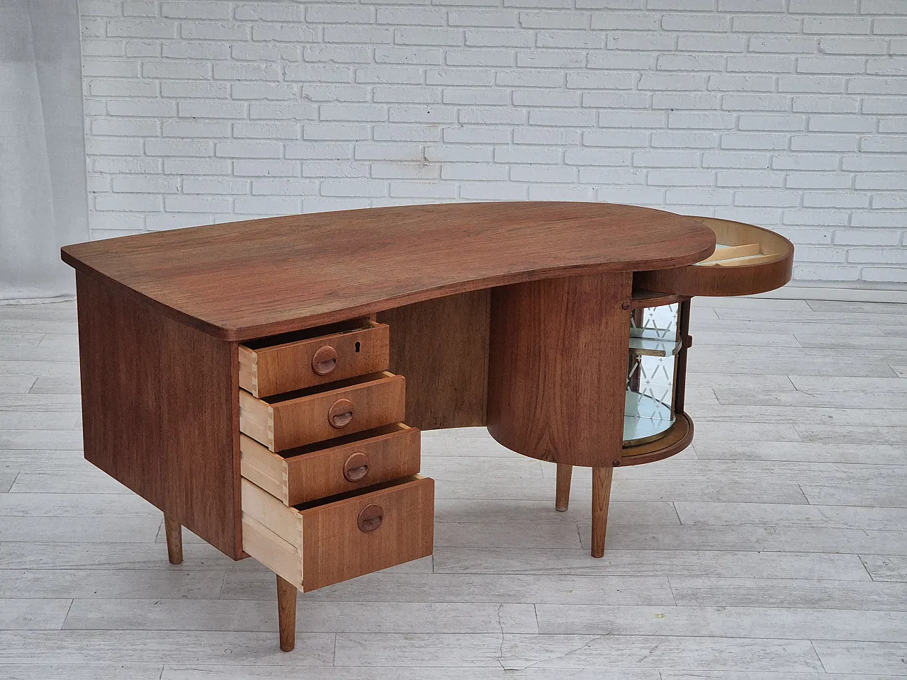 Danish desk by Tibergaard Nielsen for Ikast Møbelfabrik, 60s 11