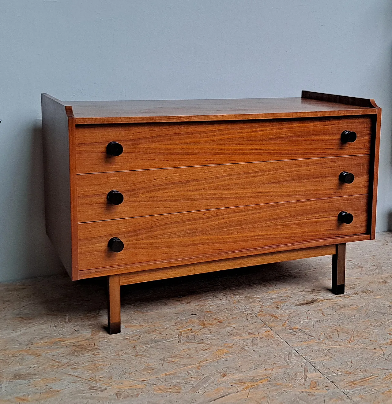 Cassettiera scandinava in teak, anni '60 4