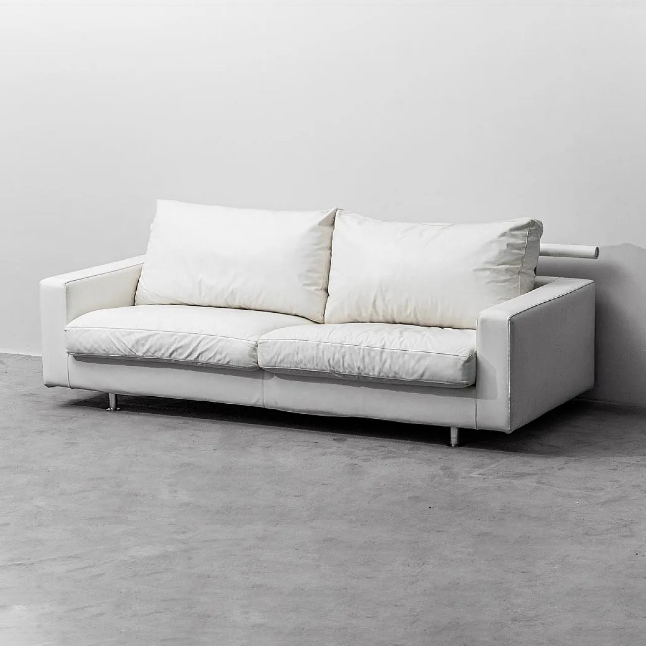 3-seater flexform leather sofa, Patrick model, 2000s 1