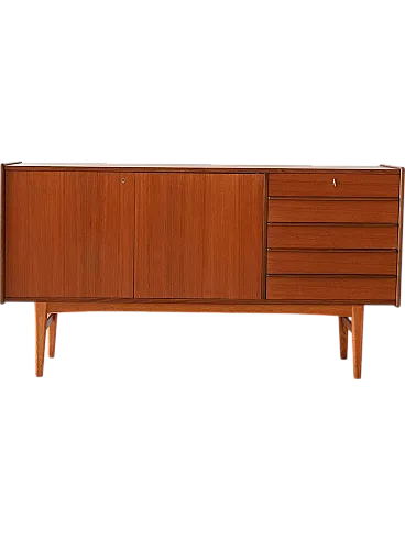 Sideboard di modernariato in teak, anni '60