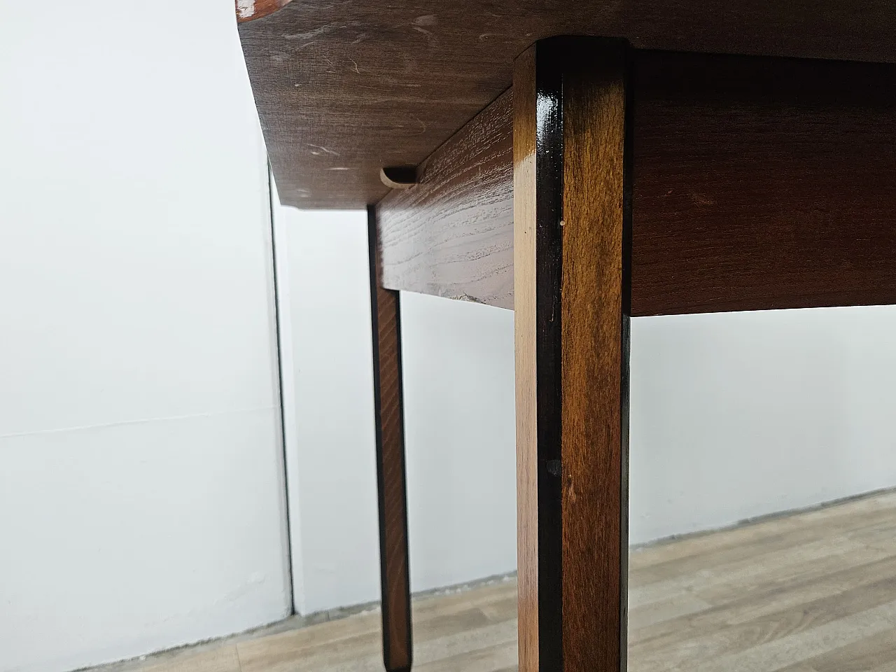 Scandinavian extendable teak table, 70s 14