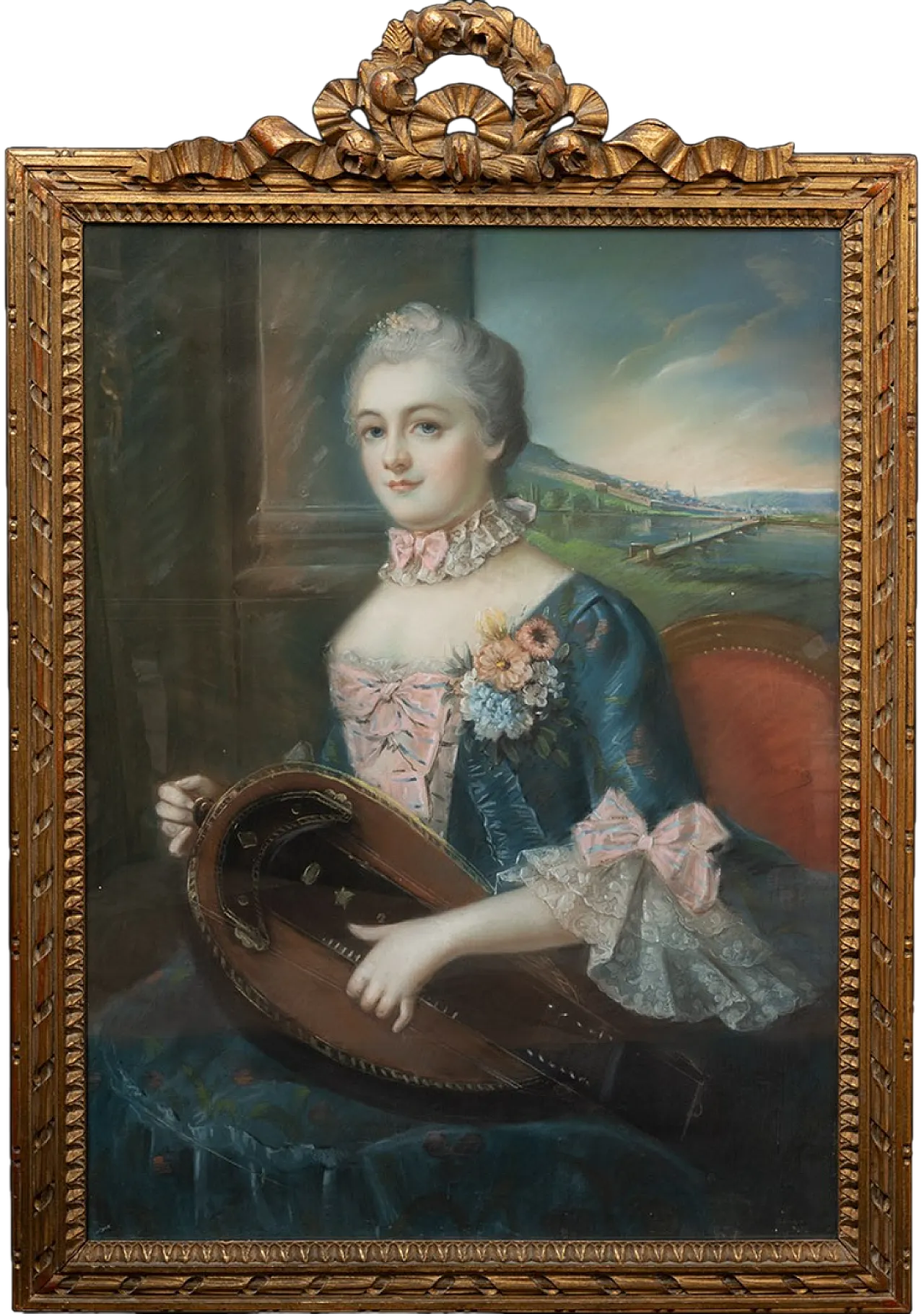 Ritratto a pastello di nobildonna Napoleone III, '800 6