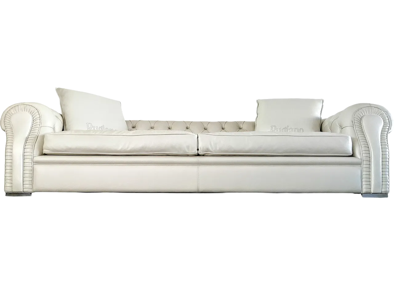 White Chesterfield Nirvana sofa by Rugiano, 2000s 24