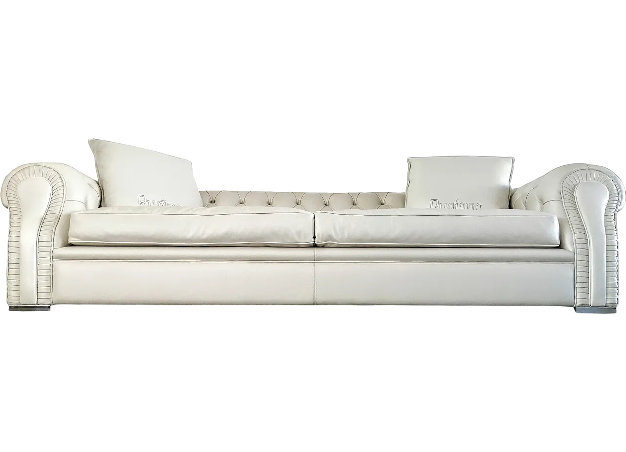 White Chesterfield Nirvana sofa by Rugiano, 2000s 25