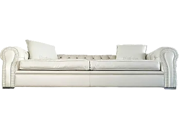 White Chesterfield Nirvana sofa by Rugiano, 2000s