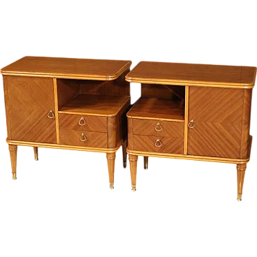 Pair of Italian designer bedside tables, 20th century