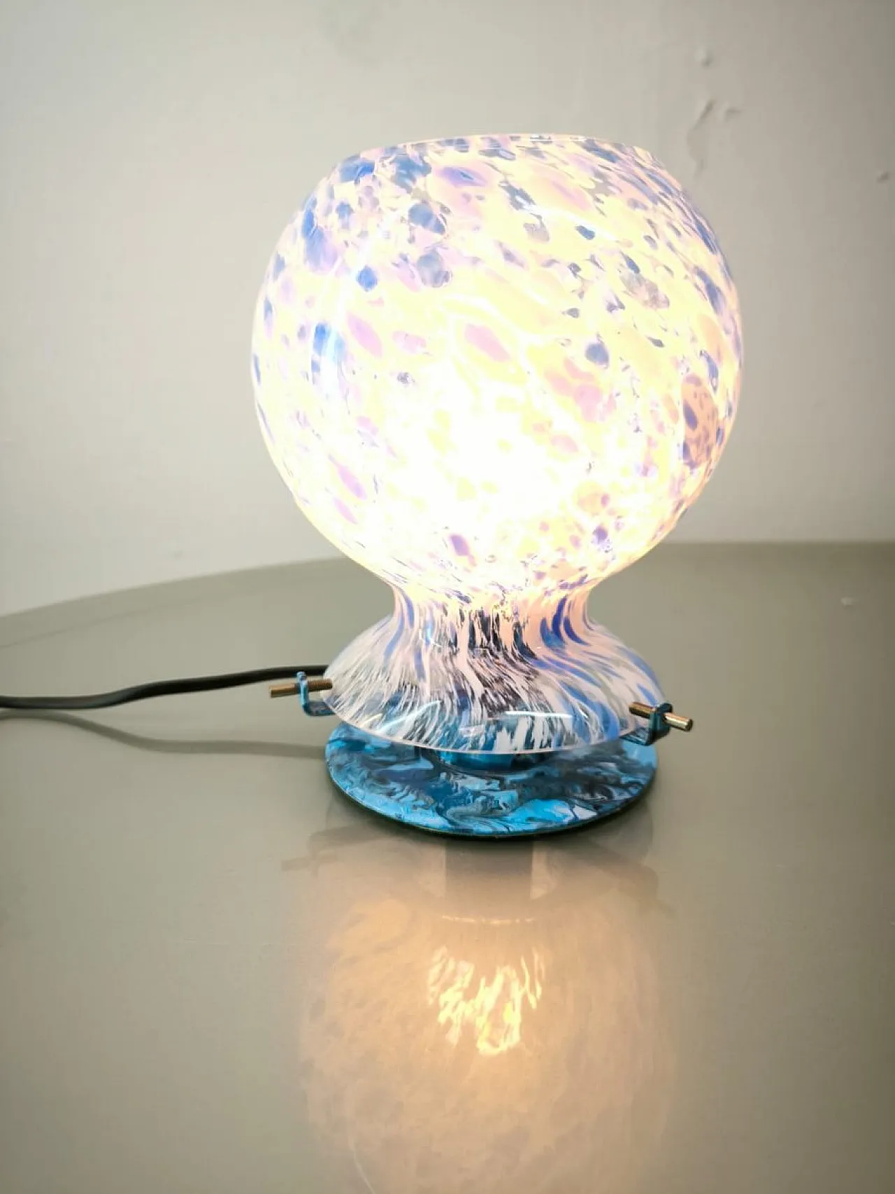 Murano glass table lamp, 1970s 4