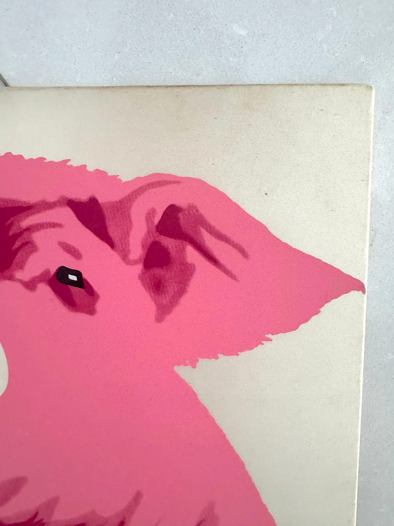 Portrait of a Young Pig by Armando Testa, silkscreen print, 1960s 5